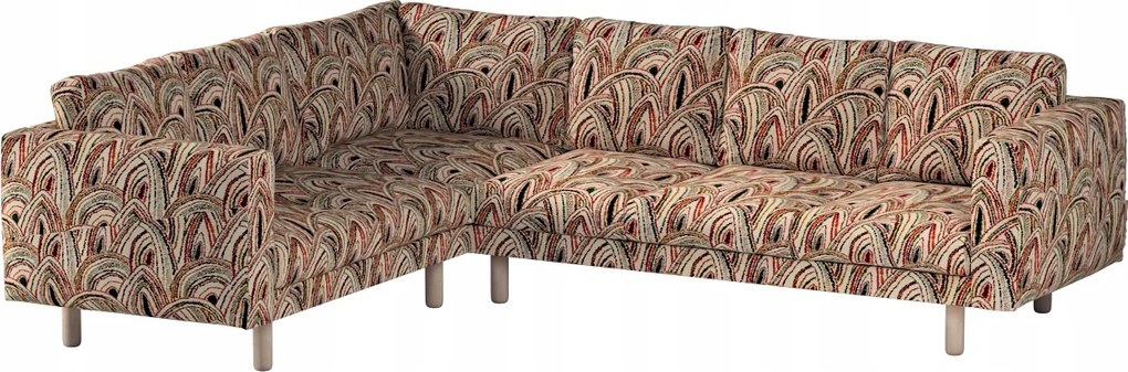 Norsborg 5 személyes sarokkanapé huzat Ikea zöld