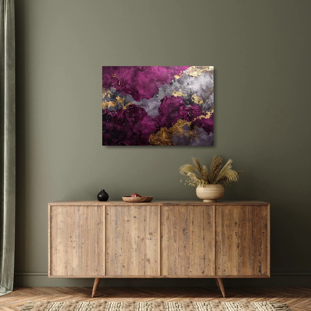 Üveg kép - Texturáló absztrakció (70x50 cm)