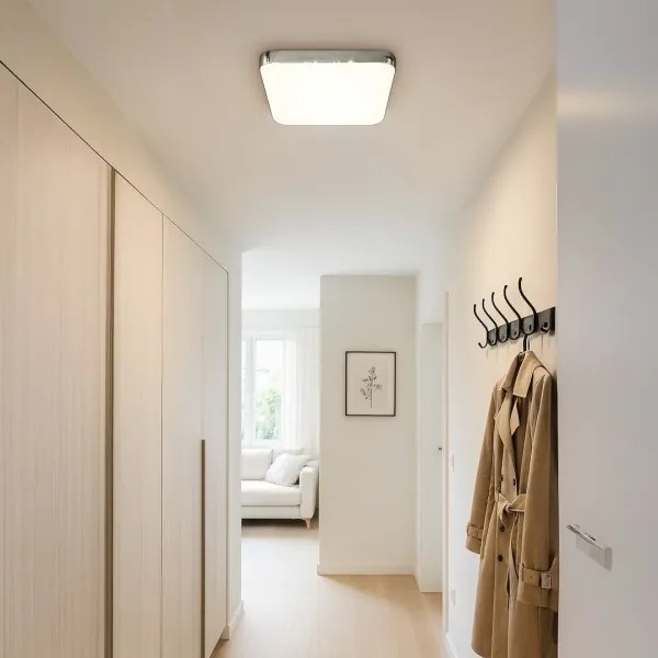 LED mennyezeti lámpa NEMO LED/36W/230V 50x50 cm fényes króm