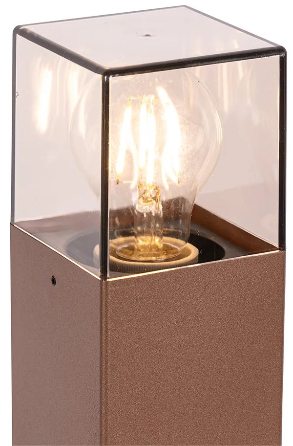 Kültéri lámpa 70 cm rozsdabarna talp és kábelbekötővel - Denmark