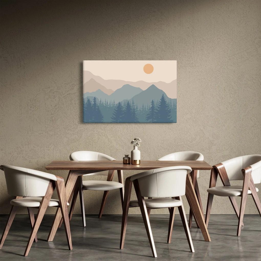 Kép - Türkiz hegység N⁰1 (90x60 cm)