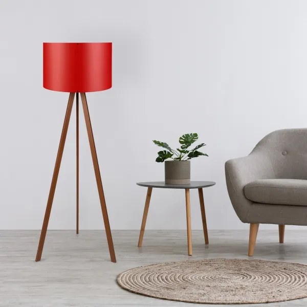 Állólámpa AYD 1xE27/40W/230V piros/barna