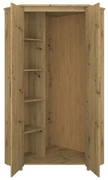 Sarok ruhásszekrény Andra 2D (artisan tölgy). 1052741