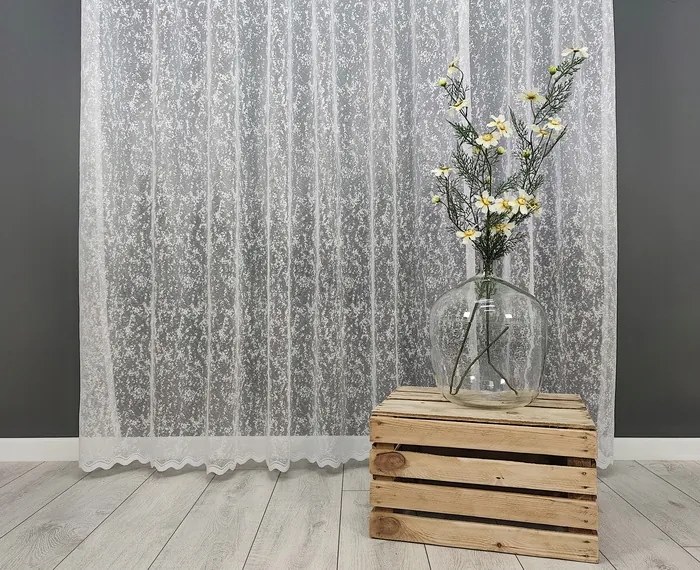 Kész függöny 300x250 jacquard pöttyös mintás