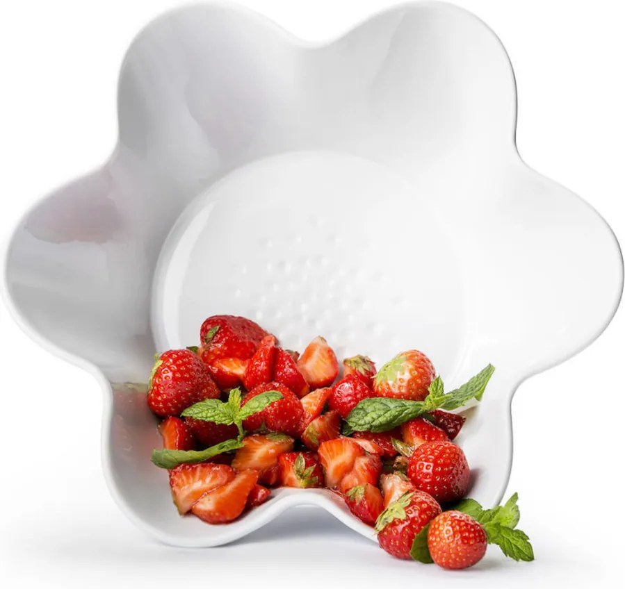 Kerámia tál PICCADILLY FLORA Ø25,5 cm, fehér