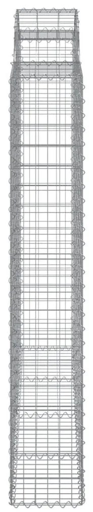 10 db íves horganyzott vas gabion kosár 200x50x180/200 cm