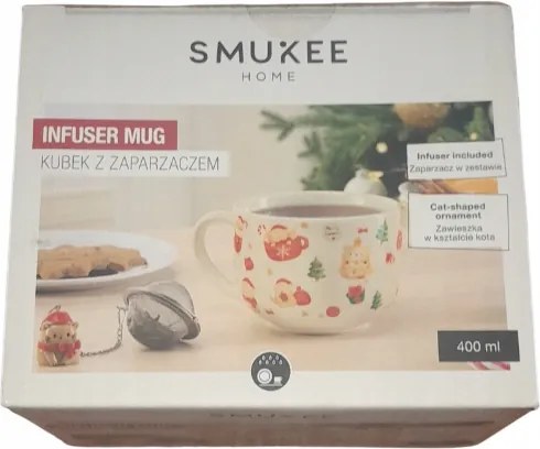 Porcelán bögre macis befőzővel 400ml