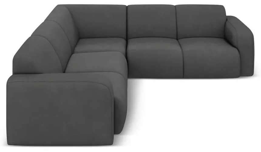 Sötétszürke sarokkanapé (variálható-L alakú) Molino – Micadoni Home
