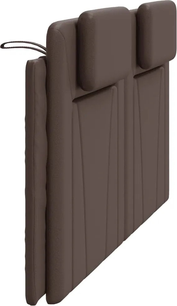 barna műbőr fejtámla párna Viana 180 cm