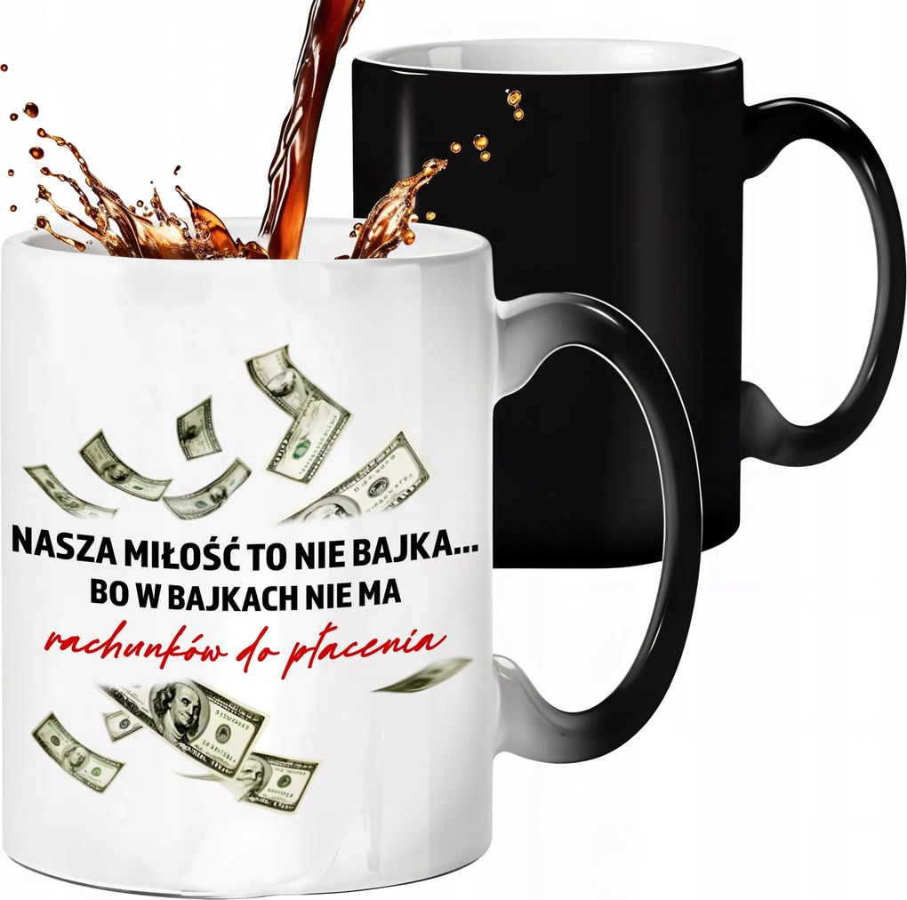 Mágikus Bögre Fekete Matt A Szerelmünk Nem Mese Ajándék Évfordulóra