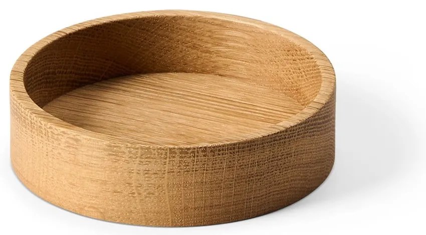Natúr színű dekoratív fa tárolódoboz ø 11x3 cm Circle S – LIND DNA