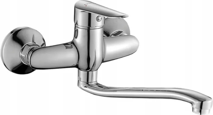 Fali Mosdó Csaptelep Mozgatható Kifolyócső Króm