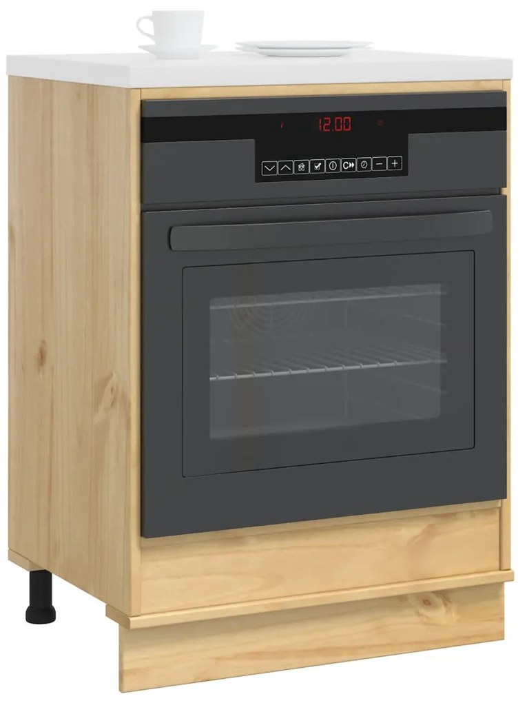 Cabinet tárolóval Méz 60 x 46 x 81,5 cm Tömör fenyőfa