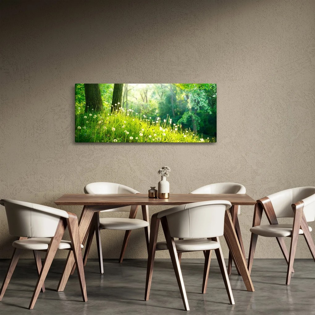 Kép - Varázslatos rét tele pitypanggal (120x50 cm)