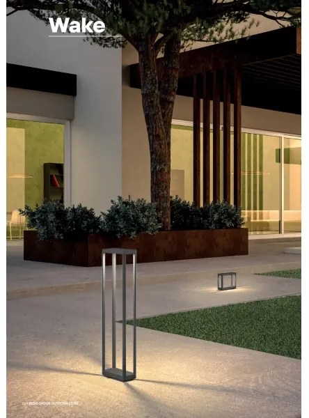 Redo 90580 - WAKE LED kültéri lámpa, 8W, 230V, 3000K, 20 cm, IP65, antracit