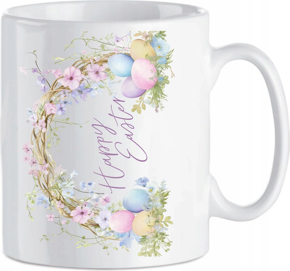 Kerámia bögre Húsvéti koszorú húsvéti tojásokkal Happy Easter 30 ml