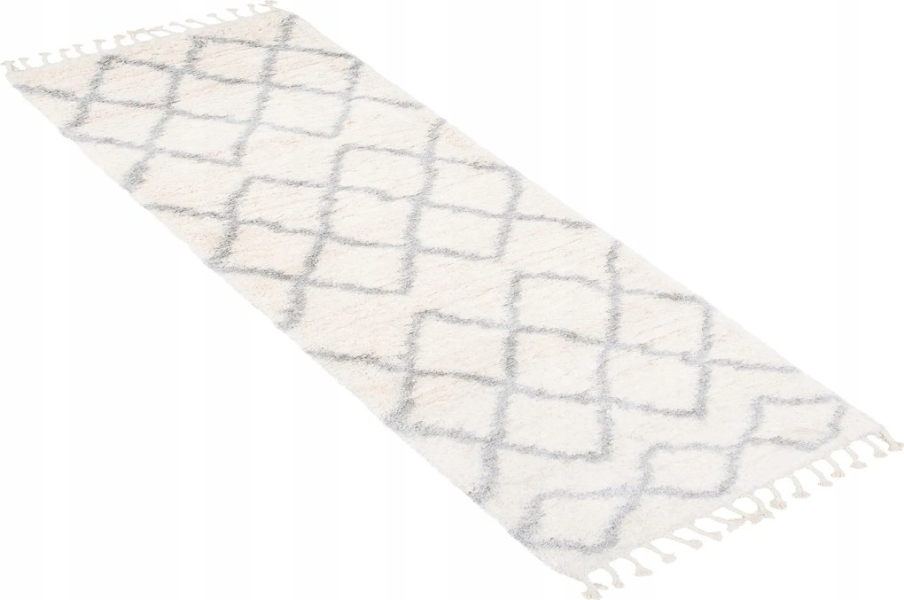 Járdaszőnyeg Shaggy Aztec 80x250 Boho rojtos w24