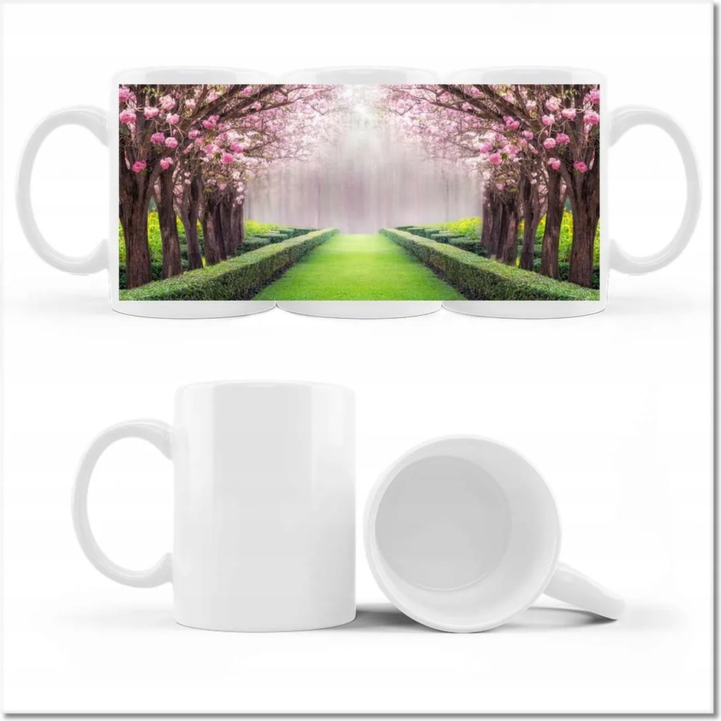 Bögre fényképpel Gyönyörű virágok a nappaliba