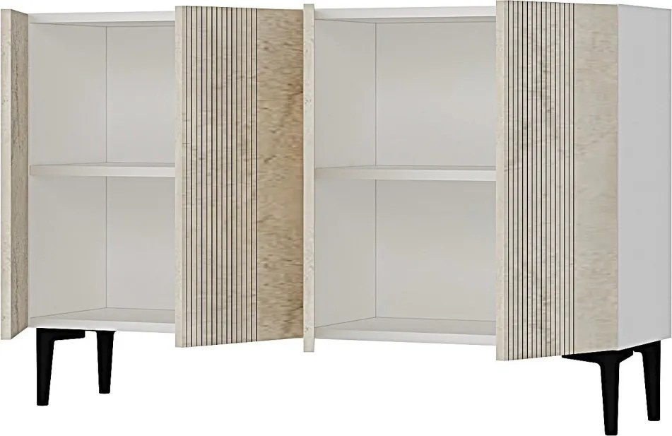 Corsa 120 - White, Travertine