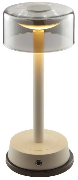 Brilliant - LED fényerőszabályozható, újratölthető érintésvezérelt asztali lámpa RAZOR LED/2,5W/5V 2700K IP44 szürke