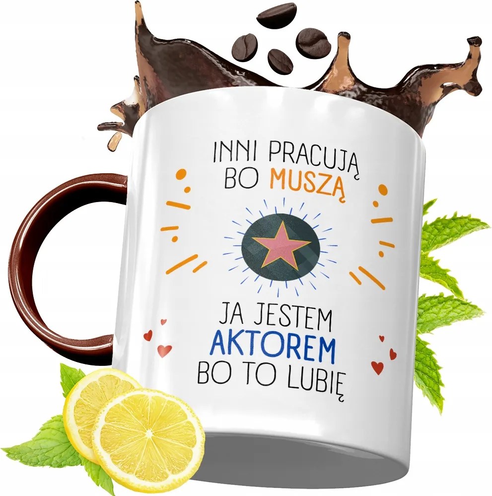 Bordó Bögre Színésznek Születésnapra Ajándék fényképes nyomtatással