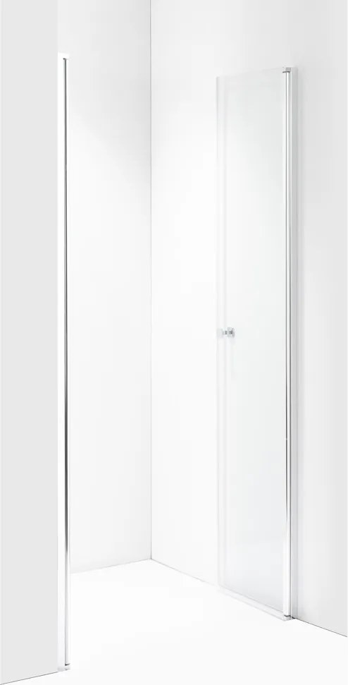 Stuxi Roma 90 cm széles kétszárnyú nyíló zuhanyajtó, 6 mm vízlepergető üveggel, króm profillal, 195 cm magas
