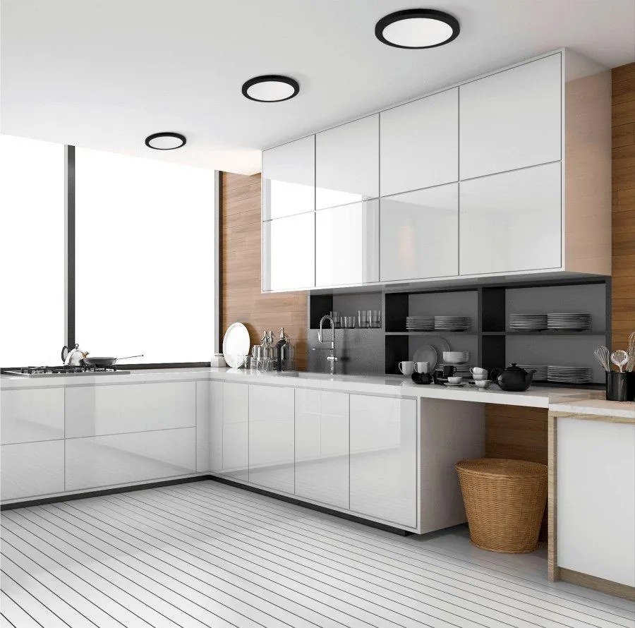 Light Prestige York LP-330/1C 4BK Süllyesztett mennyezeti lámpa 1x24W/LED 4000K 2000 lm IP20