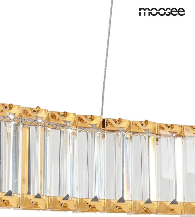 KING HOME MSE010100176 LIBERTY Kristály Függesztett Lámpa Arany LED IP20