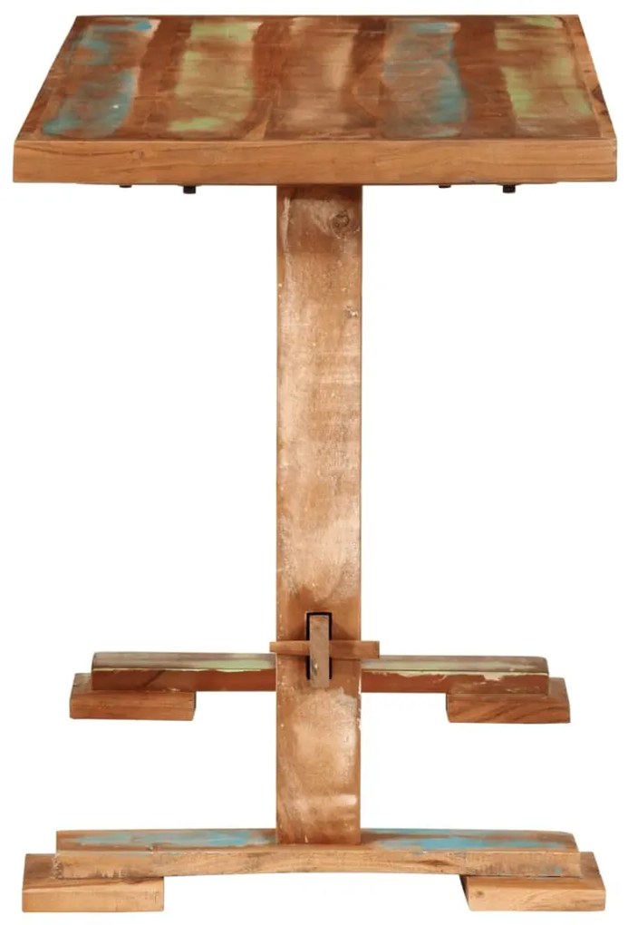 Tömör újrahasznosított fa étkezőasztal 110x55x78 cm