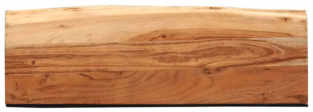 2 darab tömör akácfa fali polc 60x20x3,5 cm