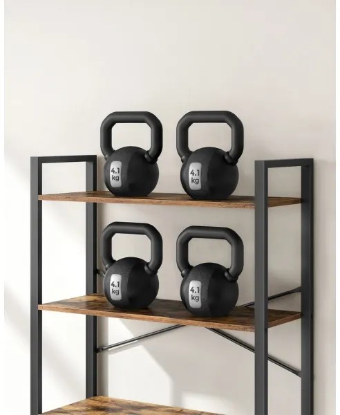 NAVARO könyvespolc barna/fekete