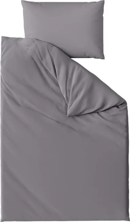 DENYX szürke pamut ágyneműhuzat Ágyneműhuzat mérete: 2 db 70 x 90 cm | 200 x 220 cm