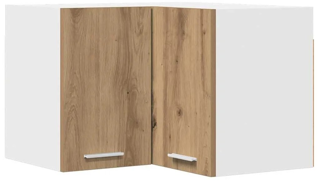 Függő szekrény Riga Artisan tölgy és fehér 57 x 57 x 40 cm
