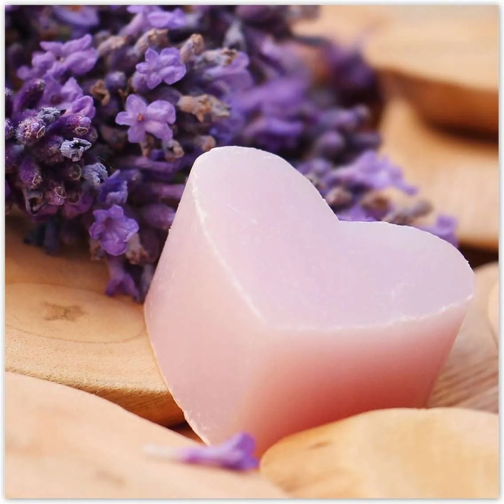 Poszterek 30x30 Levendula szív