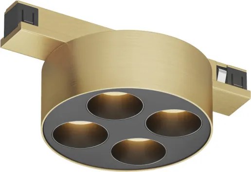 DK/EU-5772-SB Shine Track light, GRILL 3000 series, D74*H28, LED, 48V DC, 6W, RA≥90, 3000K, IP20, satin brass color, aluminum — DK/EU-5772-SB