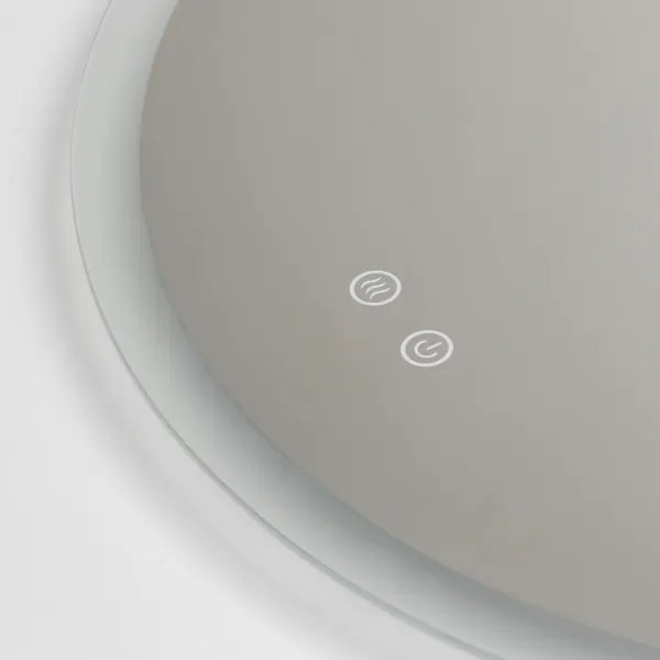 Brilagi - CLARA PRO LED tükör, dimmelhető, beépített fűtéssel és háttérvilágítással, LED/19W/230V, Ø 60 cm, IP44