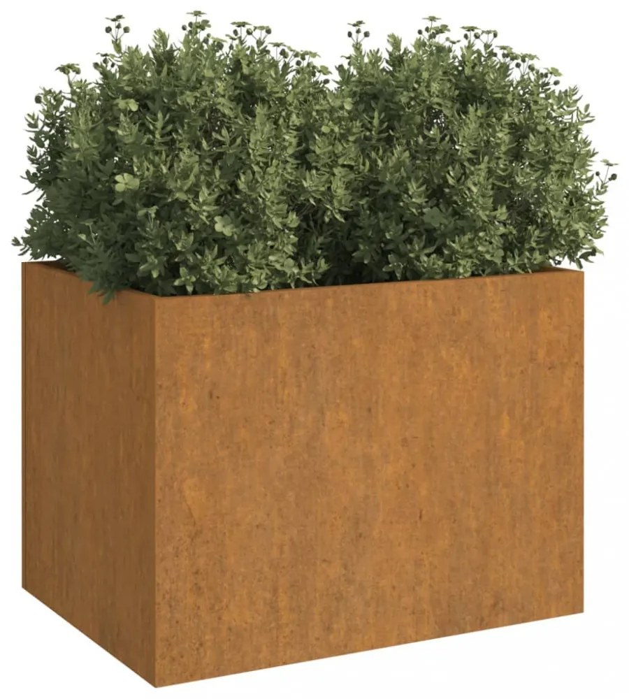corten acél növénytartó 62x47x46 cm