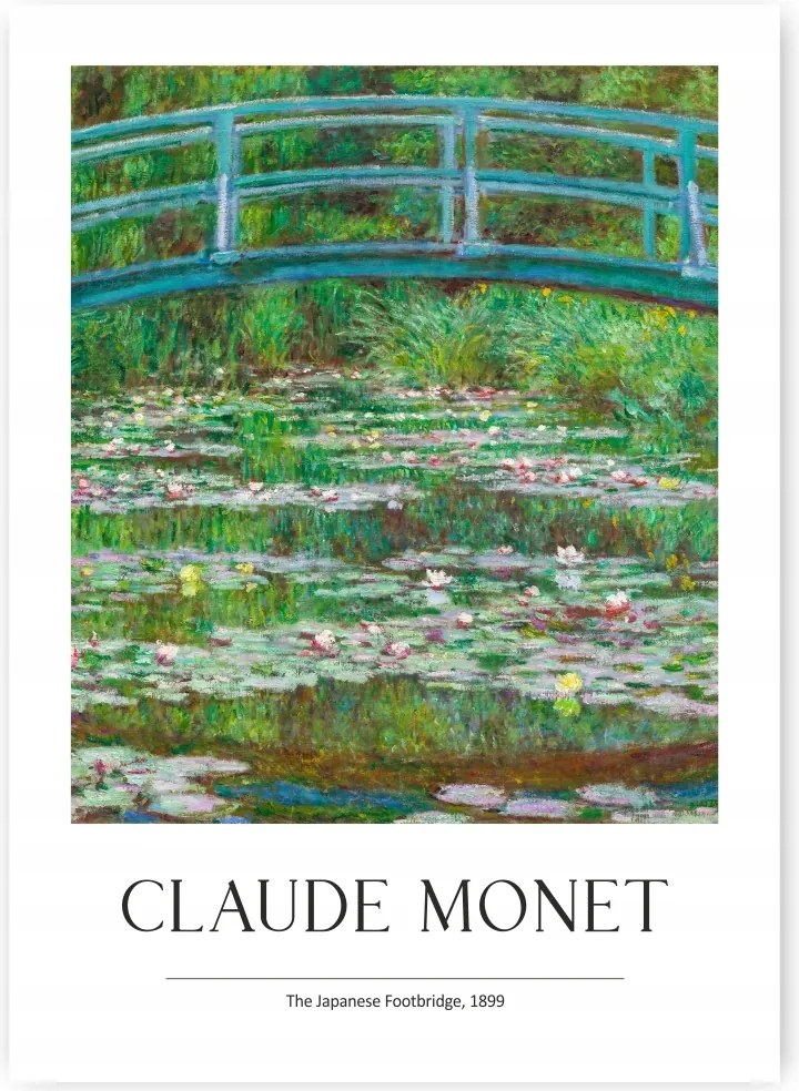 Claude Monet Japán Híd Poszter 59,4x42cm #283