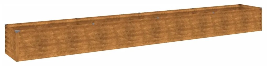 Corten acél kerti magaságyás 386 x 50 x 36 cm