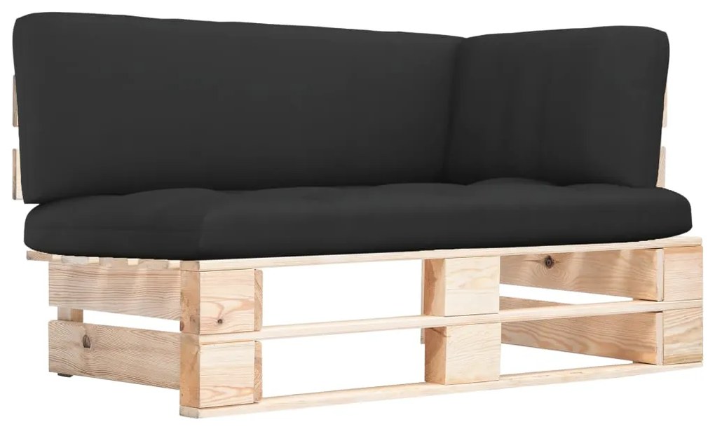 vidaXL impregnált fenyőfa kerti raklap sarokkanapé