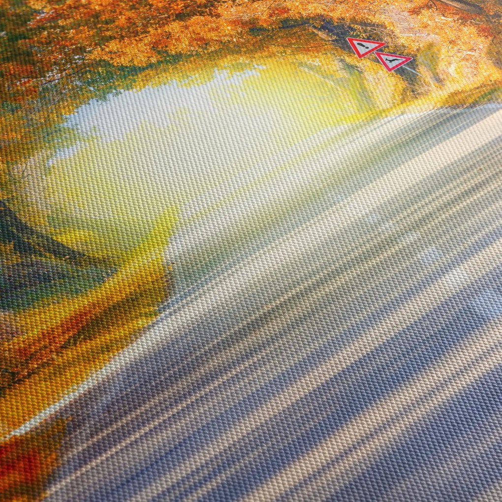 Kép - kapu a fák koronájából (órával) (90x30 cm)