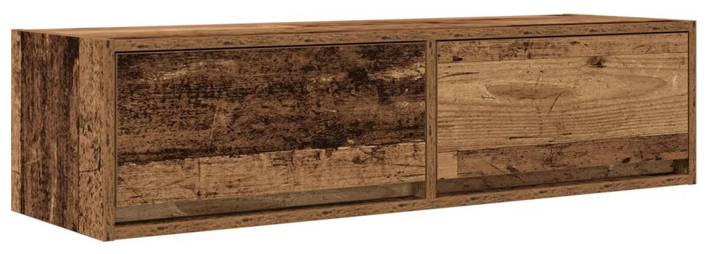 TV Szekrény Régi Fa 100x31x25,5 cm Műanyag Fa