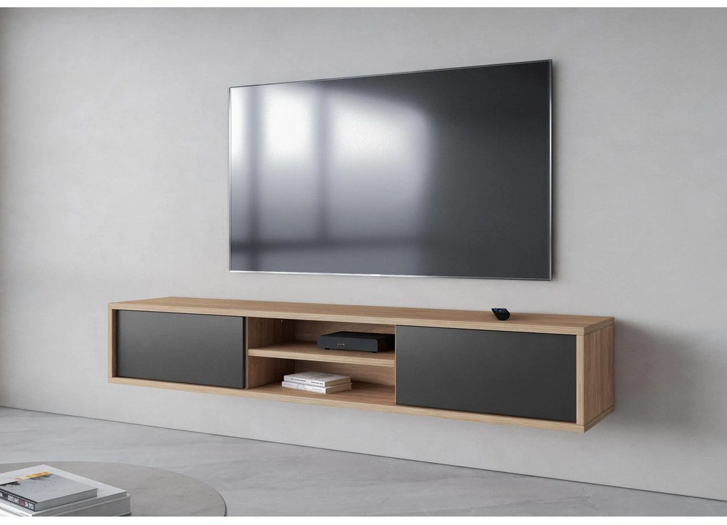 TV asztal Fiora 40 (olajozott tölgy + antracit). 1066467