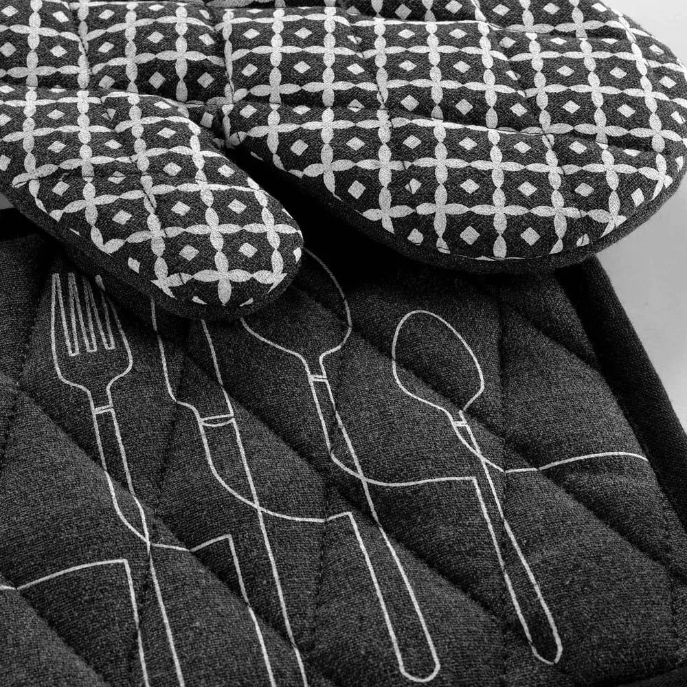 Újrahasznosított pamut edényfogó szett 2 db-os Cuisiline – douceur d'intérieur