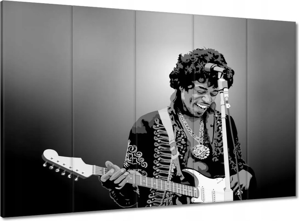 Képek 100x70 Jimi Hendrix Gitár Rock