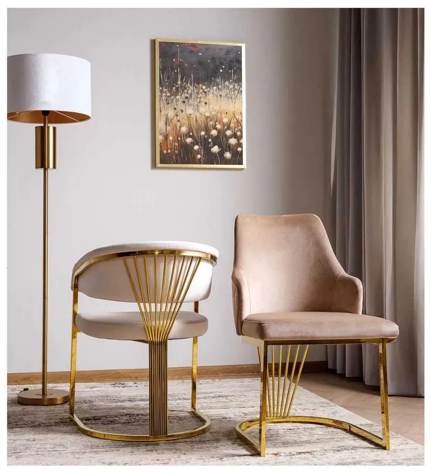 Brimont étkezőszék, bézs / arany