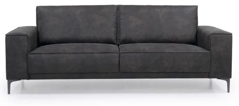 Copenhagen sötétszürke műbőr kanapé, 224 cm - Scandic