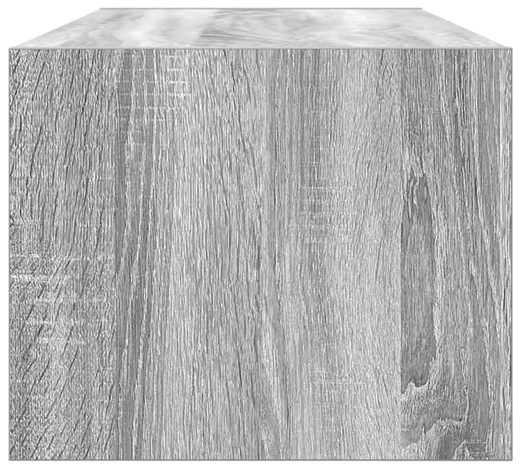 2 db szürke sonoma szerelt fa fali TV-szekrény 80x31x25,5 cm