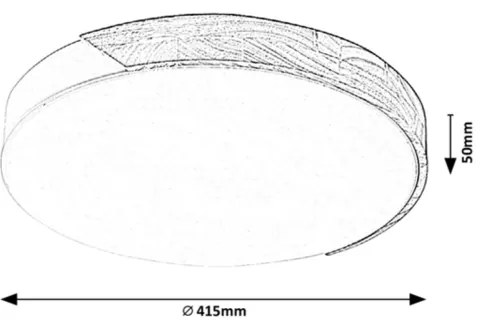 Rabalux 3528 - LED mennyezeti lámpatest MAPLE LED/24W/230V fekete