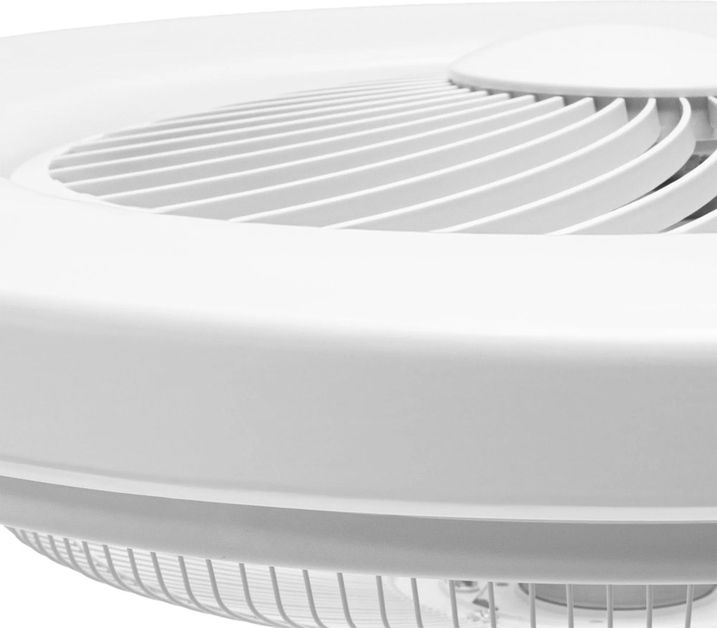 Toolight Szerszámlámpa, LED mennyezeti lámpa ventilátorral APP1552-C, fekete-fehér, OSW-05181
